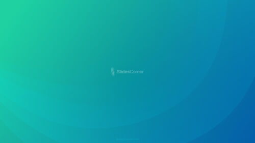 Green Gradient Background with Abstract Waves for PPT