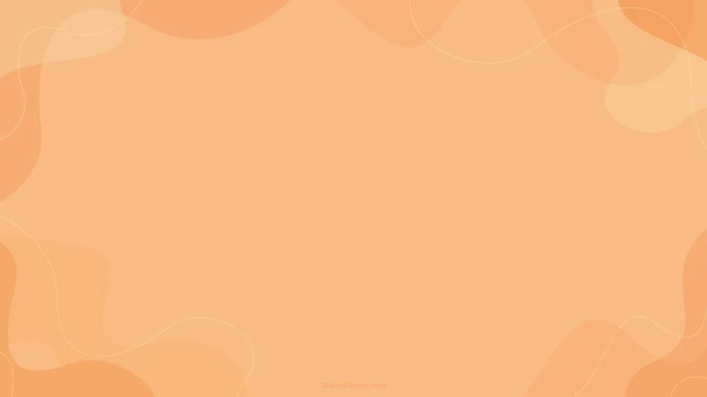 Peach Background Plain Aesthetic With Organic Shapes