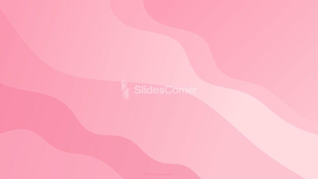 Pink Google Slides Background Abstract Liquid Wave