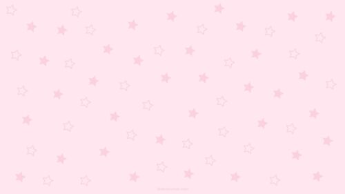 Pink Google Slides Background with Star Shapes