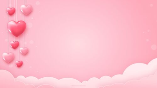 Valentines Day Background with Pink Hearts for PPT or Wallpaper Valentines Day Background with Pink Hearts for PPT or Wallpaper