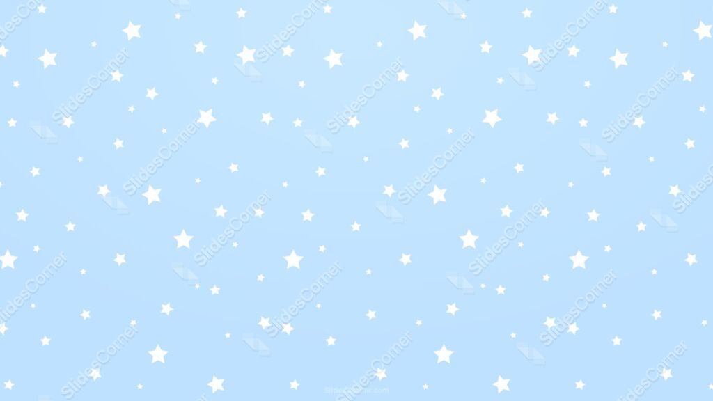 Baby Blue Background with Stars for PowerPoint Google Slides Baby Blue Background with Stars for PowerPoint Google Slides