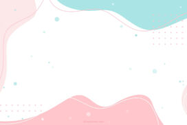 Pastel Cute PowerPoint Background with Abstract Pink Organic Shapes