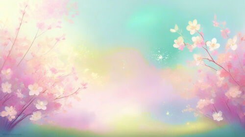 Powerpoint Background Spring with Beautiful Pastel Cherry Blossoms Powerpoint Background Spring with Beautiful Pastel Cherry Blossoms