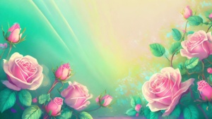 Powerpoint Background Spring with Divine Vibrant Pink Roses by SlidesCorner.com - Backgrounds and Wallpapers