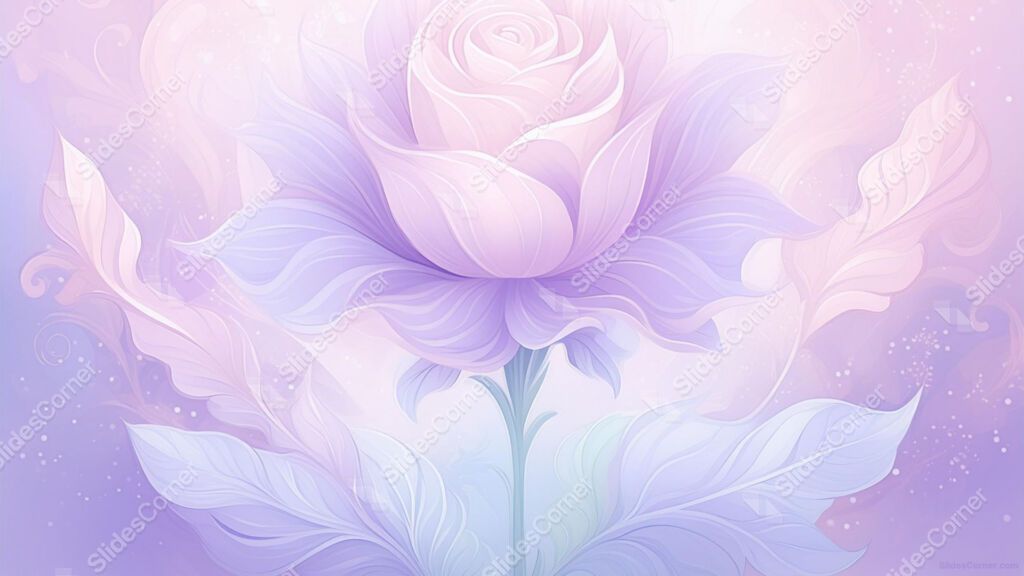 Aesthetic Light Purple Background with Big Flower Aesthetic Light Purple Background with Big Flower