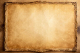 Old Paper Background with Medieval Borders for PPT Google Slides