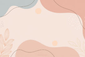 Aesthetic Slides Background with Pastel Shapes and Lines