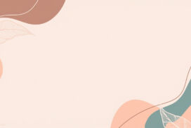 Free Aesthetic Background PowerPoint PPT Google Slides Pastel Leaves