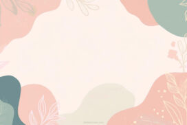 Google Slides Background Aesthetic Pastel Pink and Green