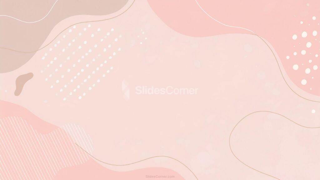 Google Slides Background Aesthetic Pink Organic Shapes