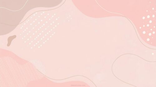 Google Slides Background Aesthetic Pink Organic Shapes by SlidesCorner.com