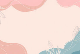 Slides Background Aesthetic Pastel Shapes and Leaves