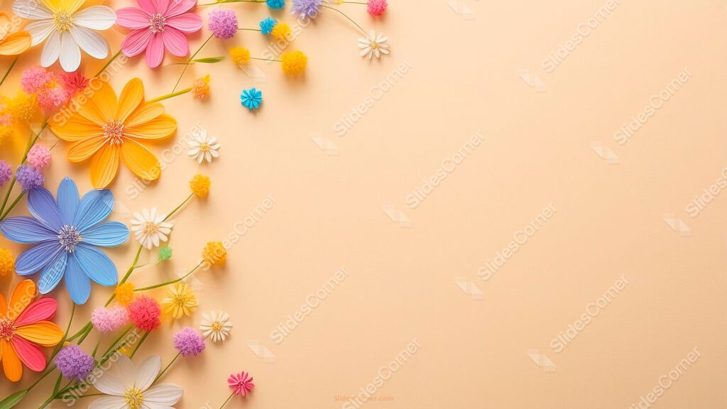 Spring Background with Daisy Flowers for PPT and Google Slides Spring Background with Daisy Flowers for PPT and Google Slides