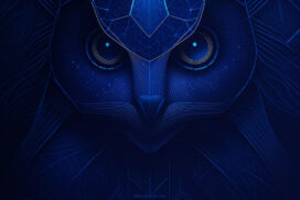 Blue Technology PPT Background for Artificial Intelligence AI