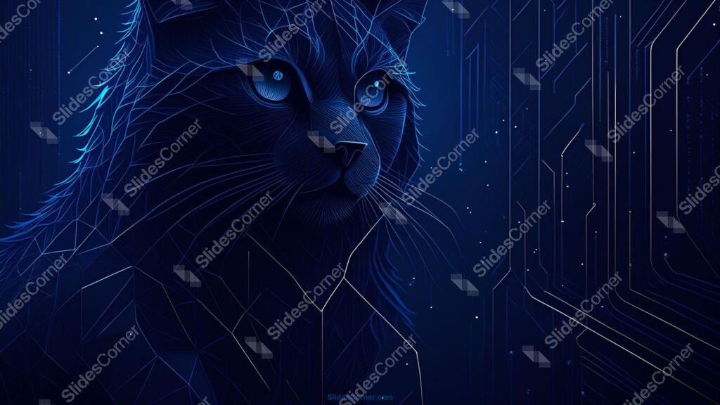 Technology Background for Powerpoint PPT and Google Slides with AI Cat Technology Background for Powerpoint PPT and Google Slides with AI Cat