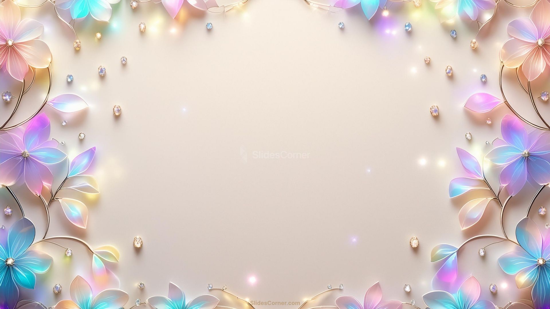 Google slides background aesthetic pink organic shapes slidescorner