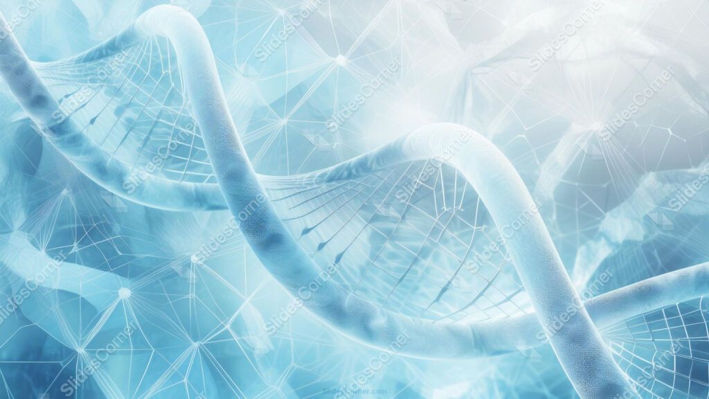 Aesthetic Powerpoint DNA Background for Science and Genetic Aesthetic Powerpoint DNA Background for Science and Genetic