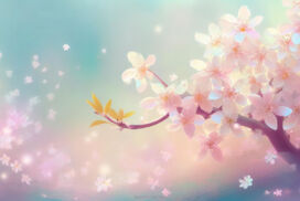 Cherry Blossom Background Pink Japanese Flowers