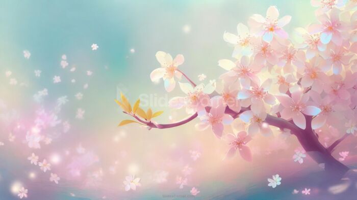 Cherry Blossom Background Pink Japanese Flowers