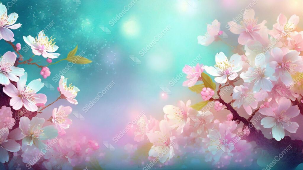 Cherry Blossom PPT Background Flowers Cherry Blossom PPT Background Flowers