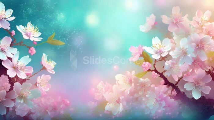 Cherry Blossom PPT Background Flowers