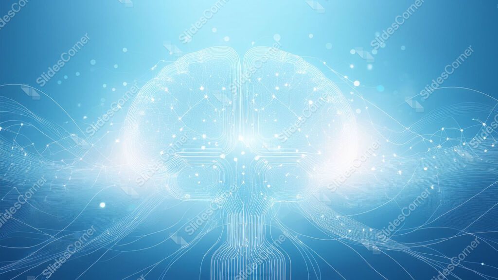 Mental Health Background Image with Brain Neural Nodes Mental Health Background Image with Brain Neural Nodes