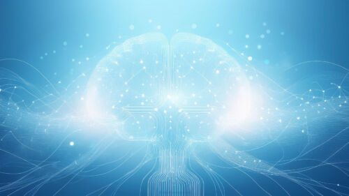 Mental Health Background Image with Brain Neural Nodes Mental Health Background Image with Brain Neural Nodes