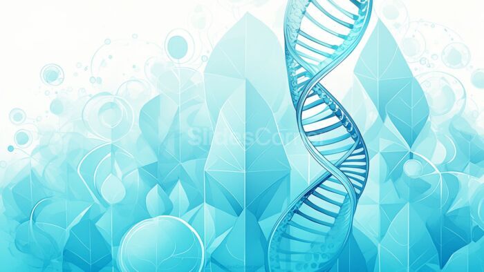 Powerpoint DNA Background for Science and Medicine