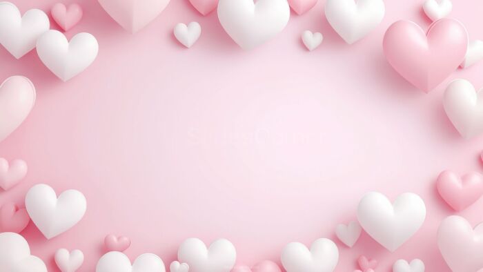 Aesthetic Cute PowerPoint Background Pink Hearts for Slides Aesthetic Cute PowerPoint Background Pink Hearts for Slides