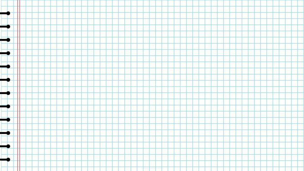 Blank Lined Paper Background Blue Lines and Red Margin for PowerPoint