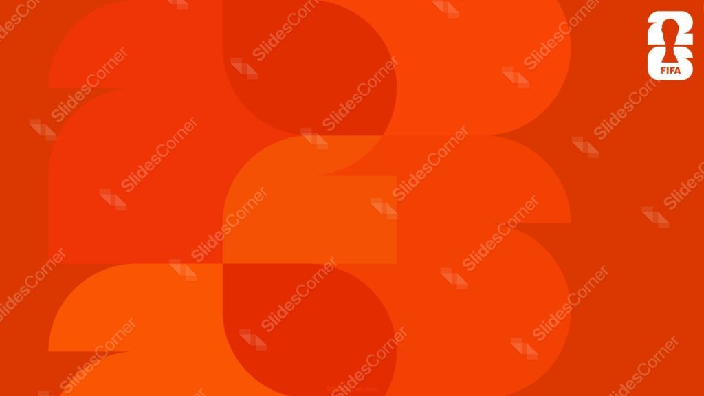 FIFA World Cup 2026 Background for Slides Orange FIFA World Cup 2026 Background for Slides Orange