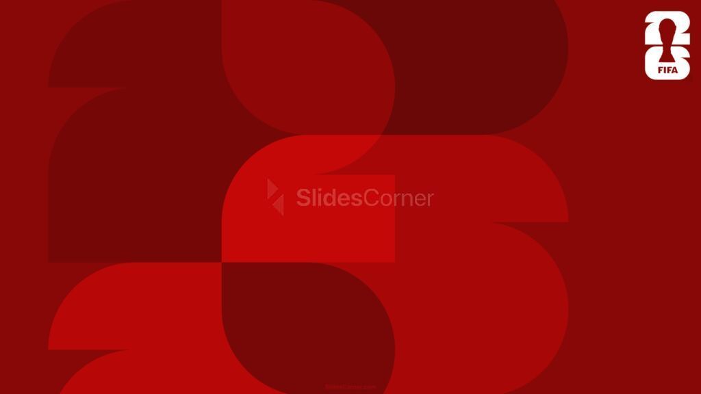 FIFA World Cup 2026 Background for Slides Red