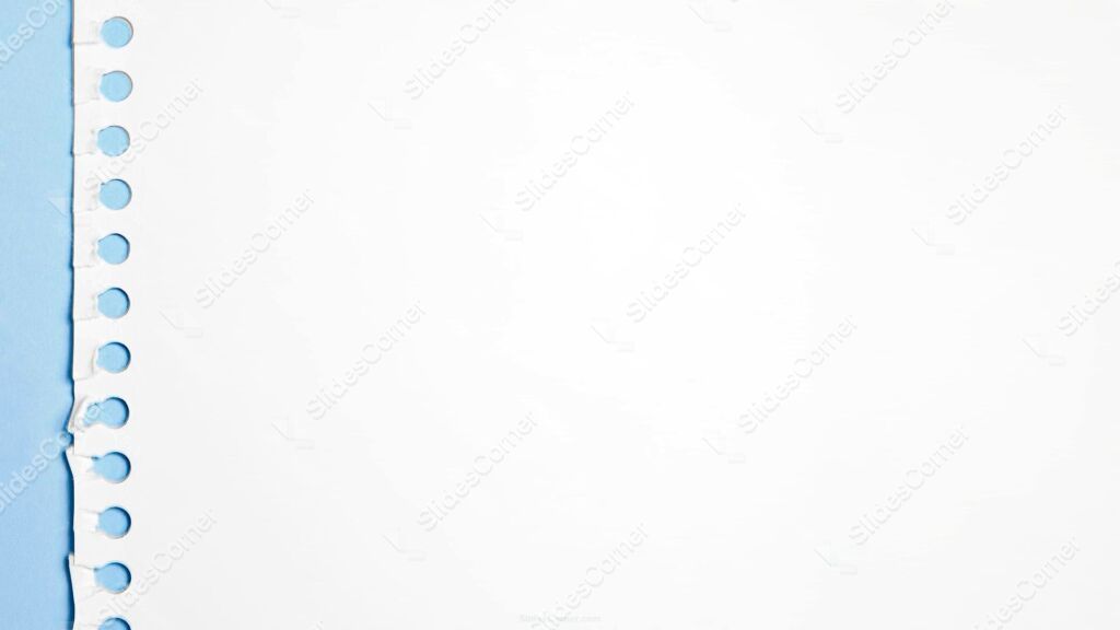 Torn Page from Notebook on Blue Background for PPT Slides Torn Page from Notebook on Blue Background for PPT Slides