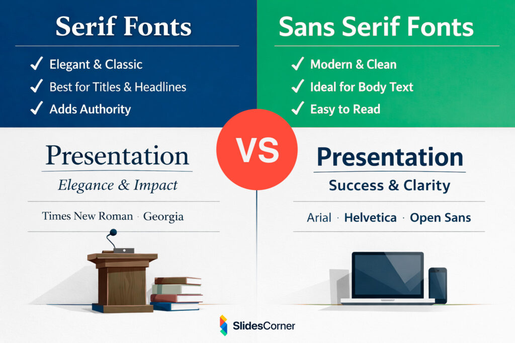 Serif Fonts vs Sans Serif Fonts