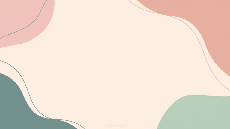 Aesthetic Pastel Cute PowerPoint Background with Rainbow - SlidesCorner