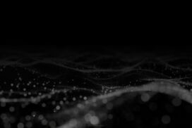 Black Background Hitam Polos with Tech Particles for PPT Slides