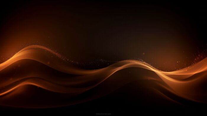 Elegant Background PPT Black Solid with Golden Waves Free Download Elegant Background PPT Black Solid with Golden Waves Free Download