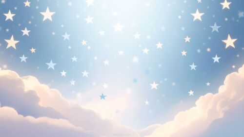 Light Blue Stars PPT Background by SlidesCorner.com