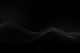 Black Solid Background (Background Hitam Polos) with Soft Waves – Free PPT