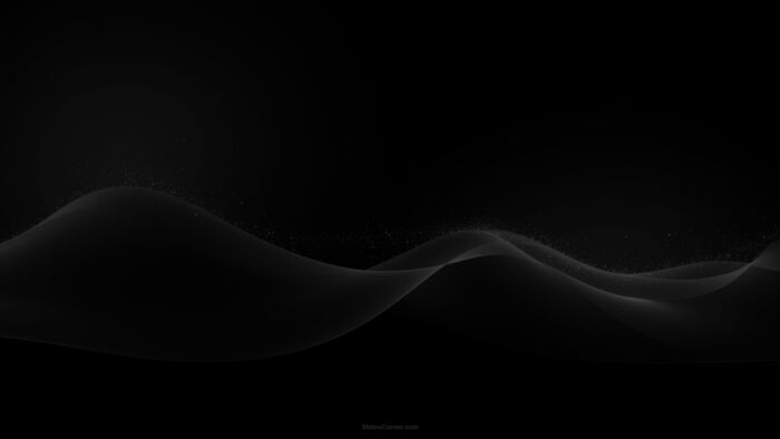 Black Solid Background (Background Hitam Polos) with Soft Waves – Free PPT