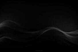 Black Solid Background (Background Hitam Polos) with Soft Waves and Particles