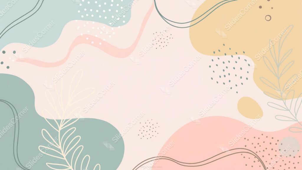 Aesthetic Background for Slides with Organic Shapes in Pastel Tones Aesthetic Background for Slides with Organic Shapes in Pastel Tones