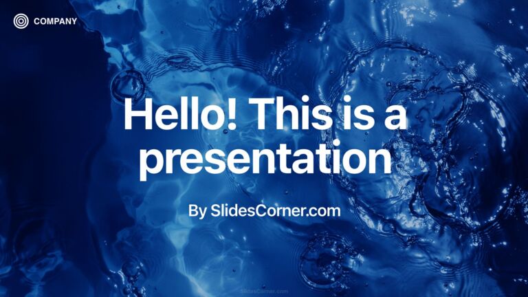 Aesthetic Water PPT Background Deep Blue Color - Free Download ...