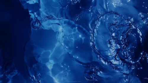Aesthetic Water PPT Background Deep Blue Color – Free Download