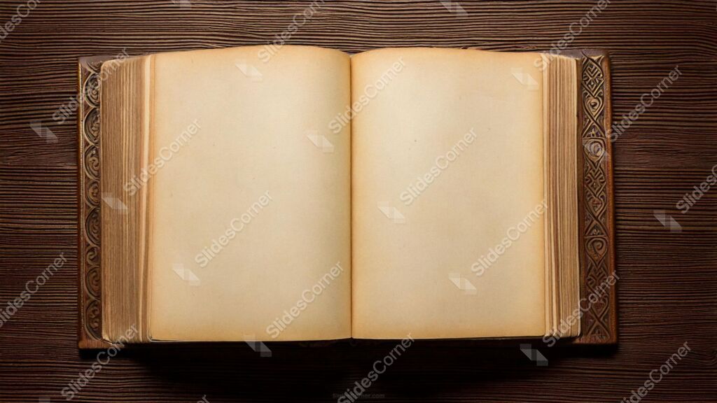 History Background for Slides with Antique Book with Carved Wooden Cover History Background for Slides with Antique Book with Carved Wooden Cover