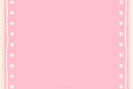 Kawaii Seamless Pattern Background for PowerPoint with Cherry and Hearts