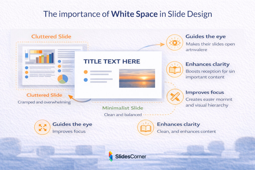The importance of White Space in Slide Design