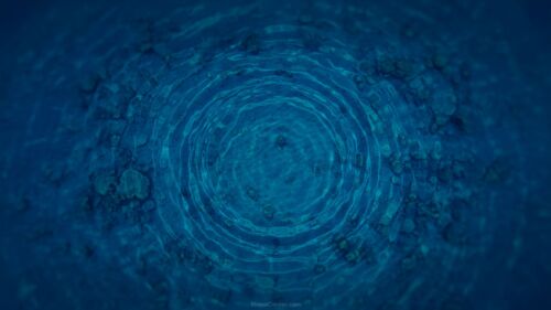 Water Background for PowerPoint with Deep Blue Ocean Texture