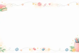 Cute Colorful School Border PPT Background